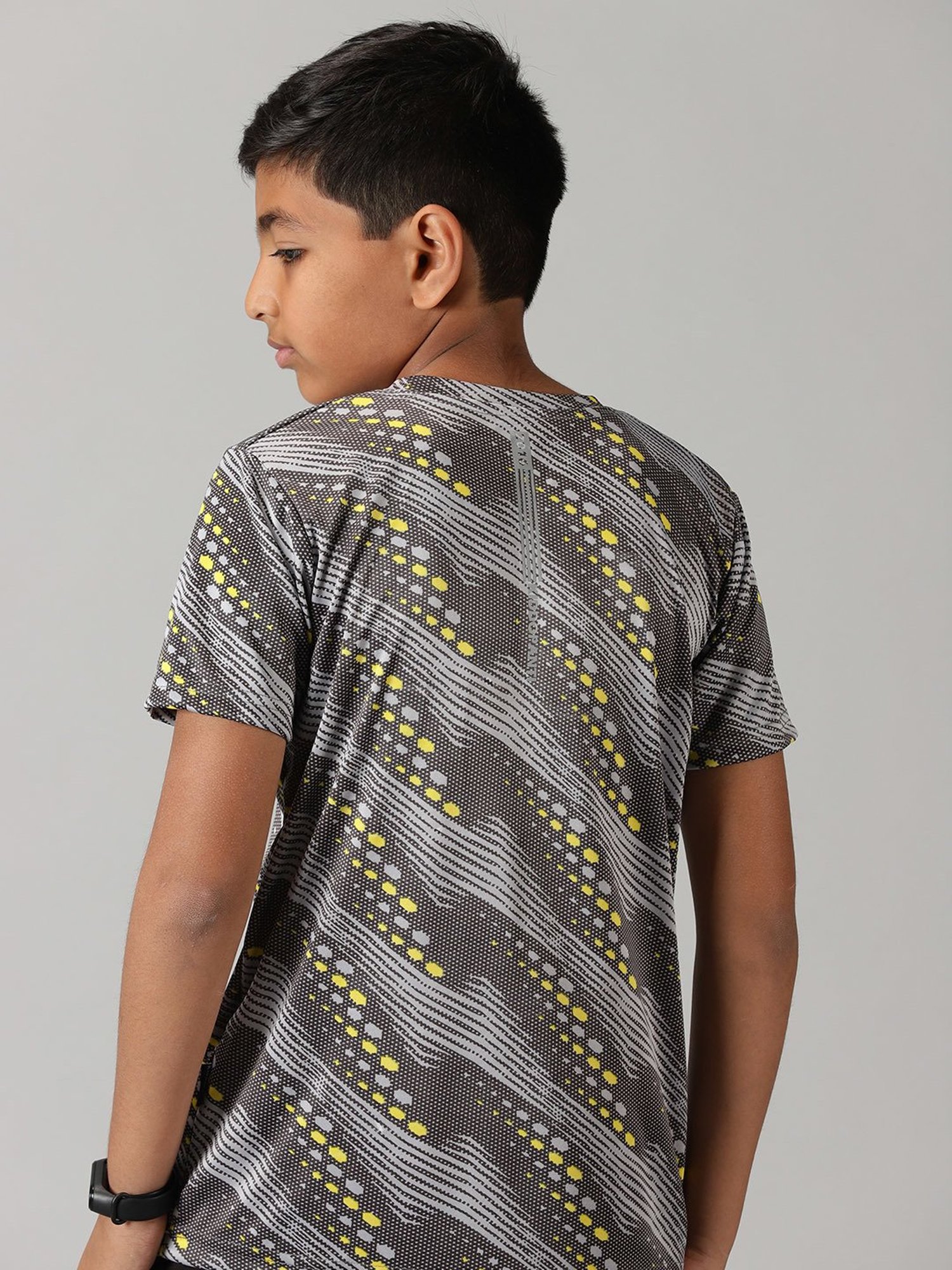 Kiddopanti Boys Grey Printed T-Shirt