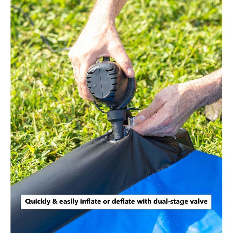 HearthSong Strike Zone 18'L Bowling Water Slide with Two Speed Boards for Outdoor Active Play