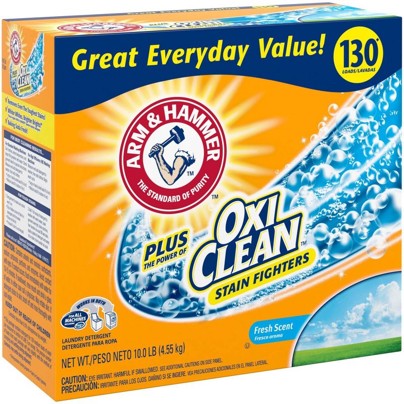 Arm & Hammer Plus OxiClean Powder Laundry Detergent - Fresh Scent - 10lbs