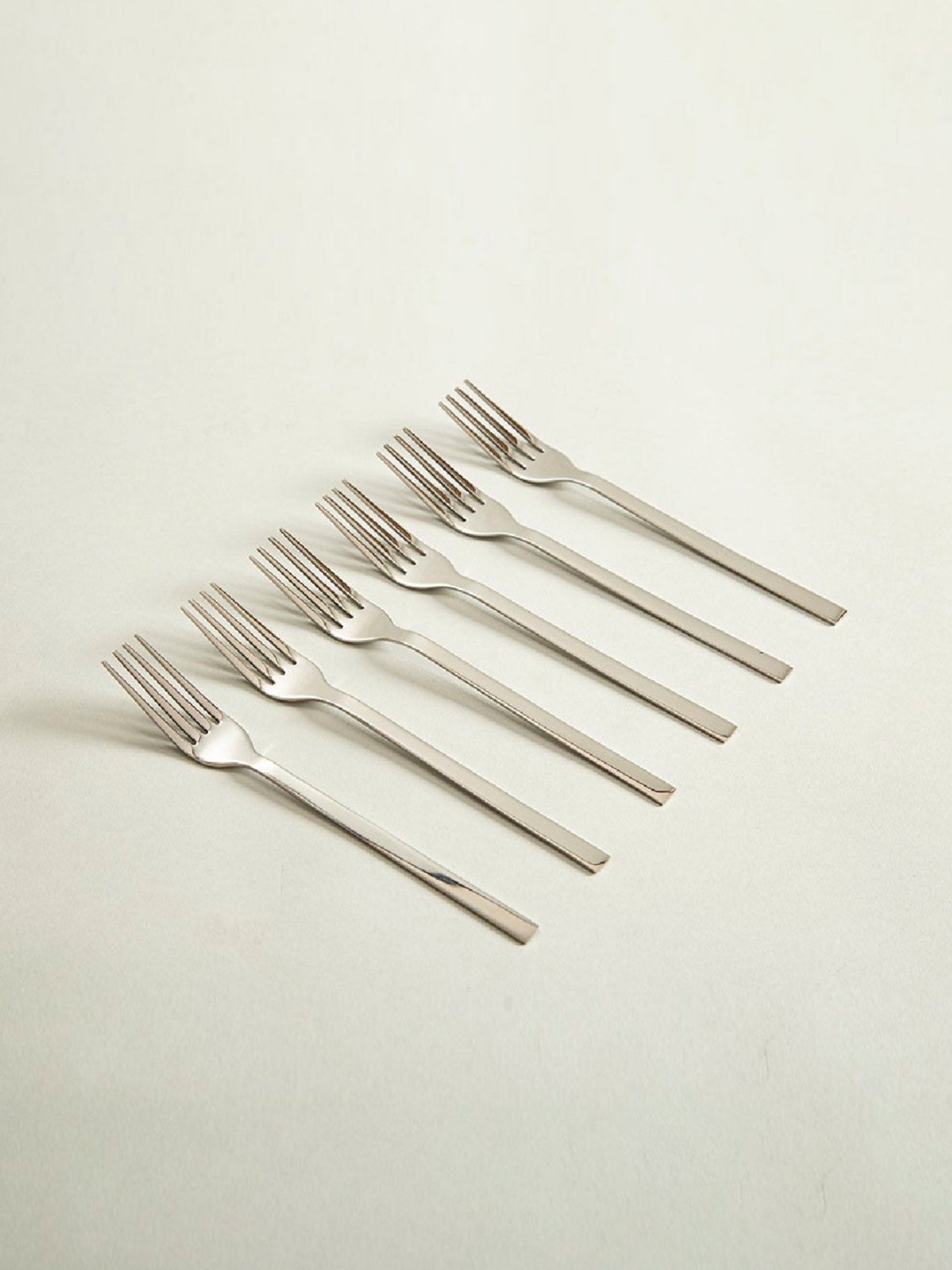 FnS Creta Silver Stainless Steel Dinner Fork - Set of 12