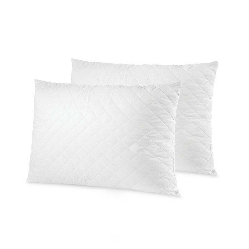 Downlite Soft White Goose Down Hypoallergenic Pillow &ndash; Perfect for Stomach Sleepers Standard