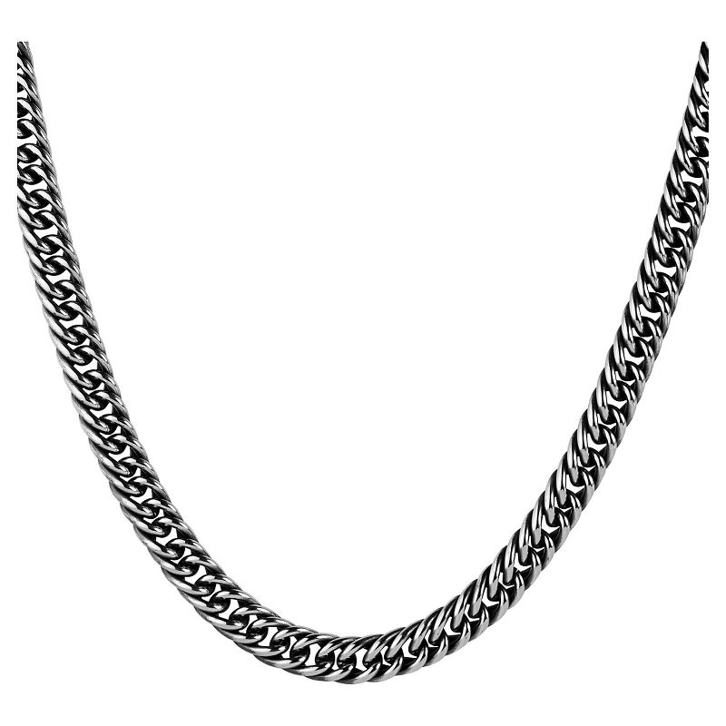 Men's Crucible Stainless Steel Antiqued Cuban Link Chain