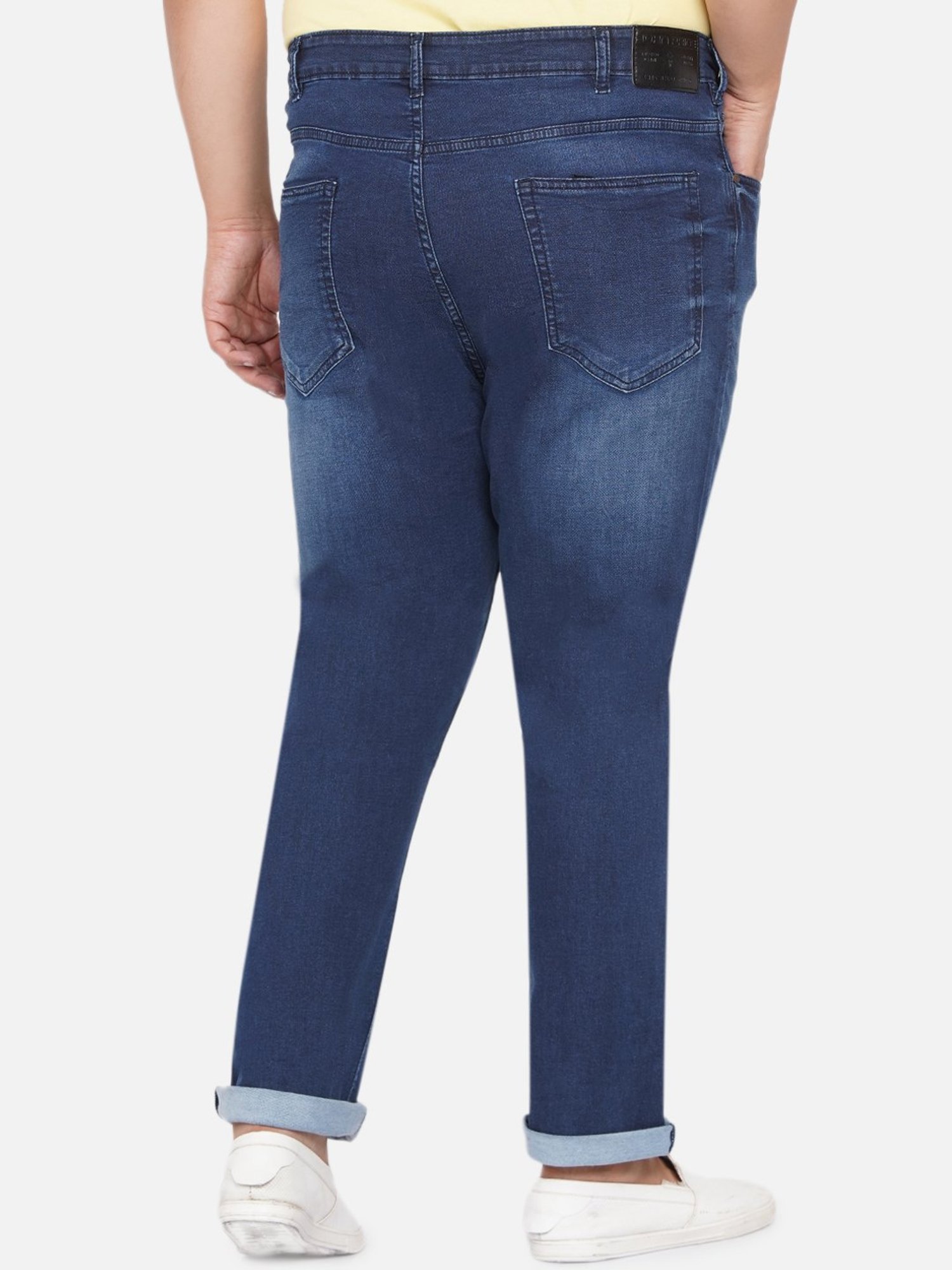 John Pride Blue Regular Fit Plus Size Jeans