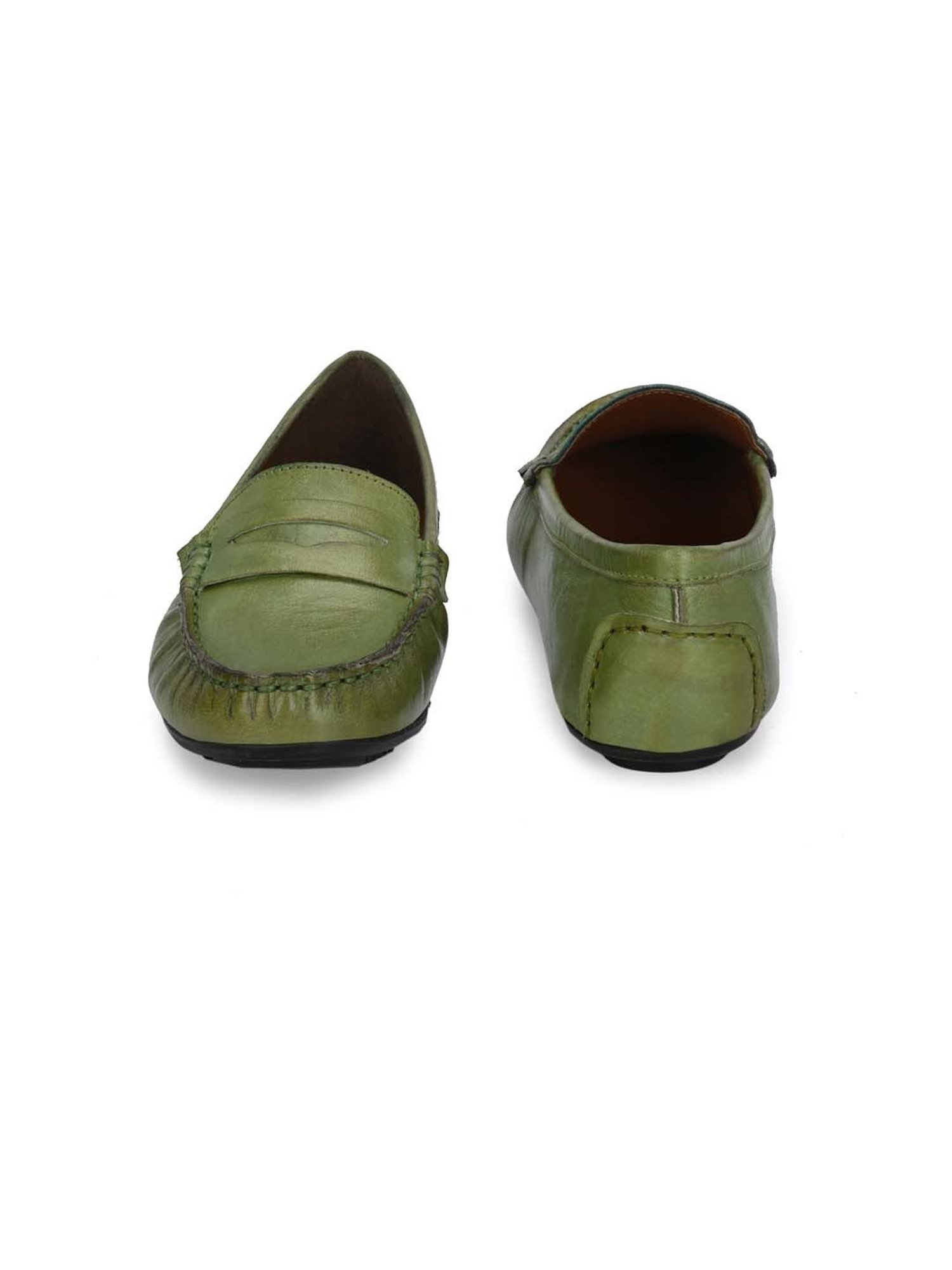 Carlo Romano Women's Green Casual Loafers