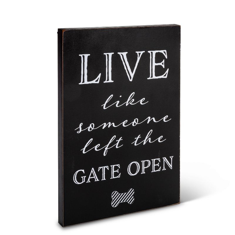 Lone Elm Studios Set of 3 Wood Dog Themed Wall D'ecor