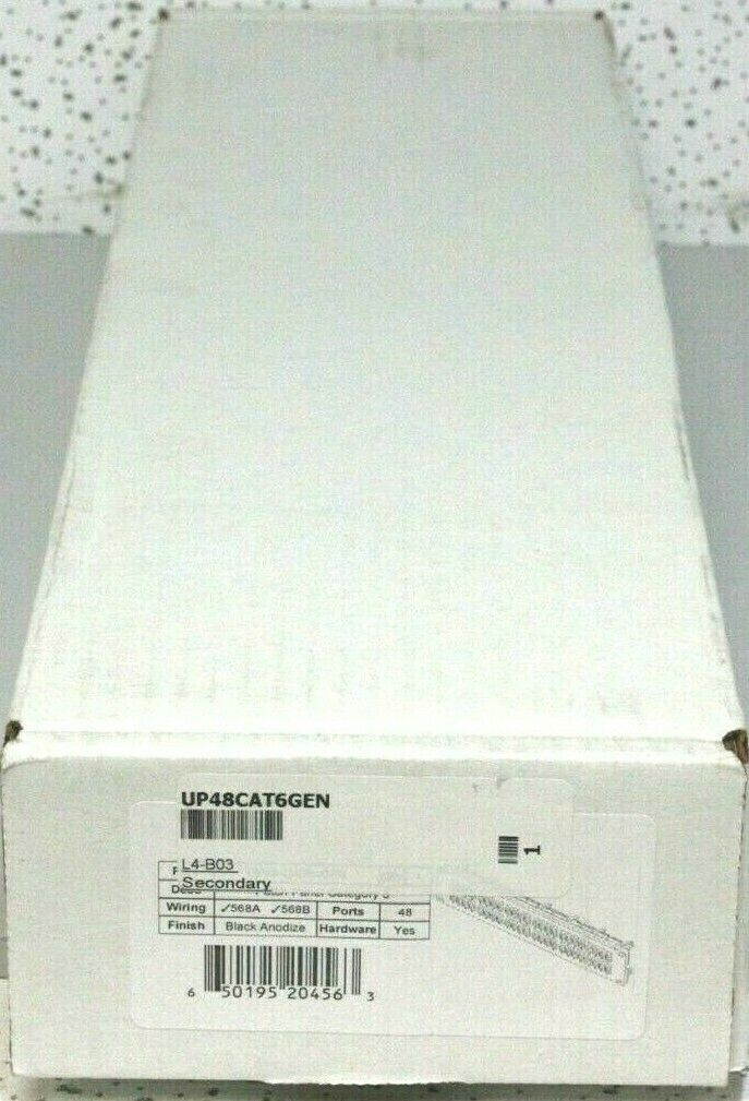 New Cat6 T568B or T568A 48 Port 2RU Rack Mount Patch Panel