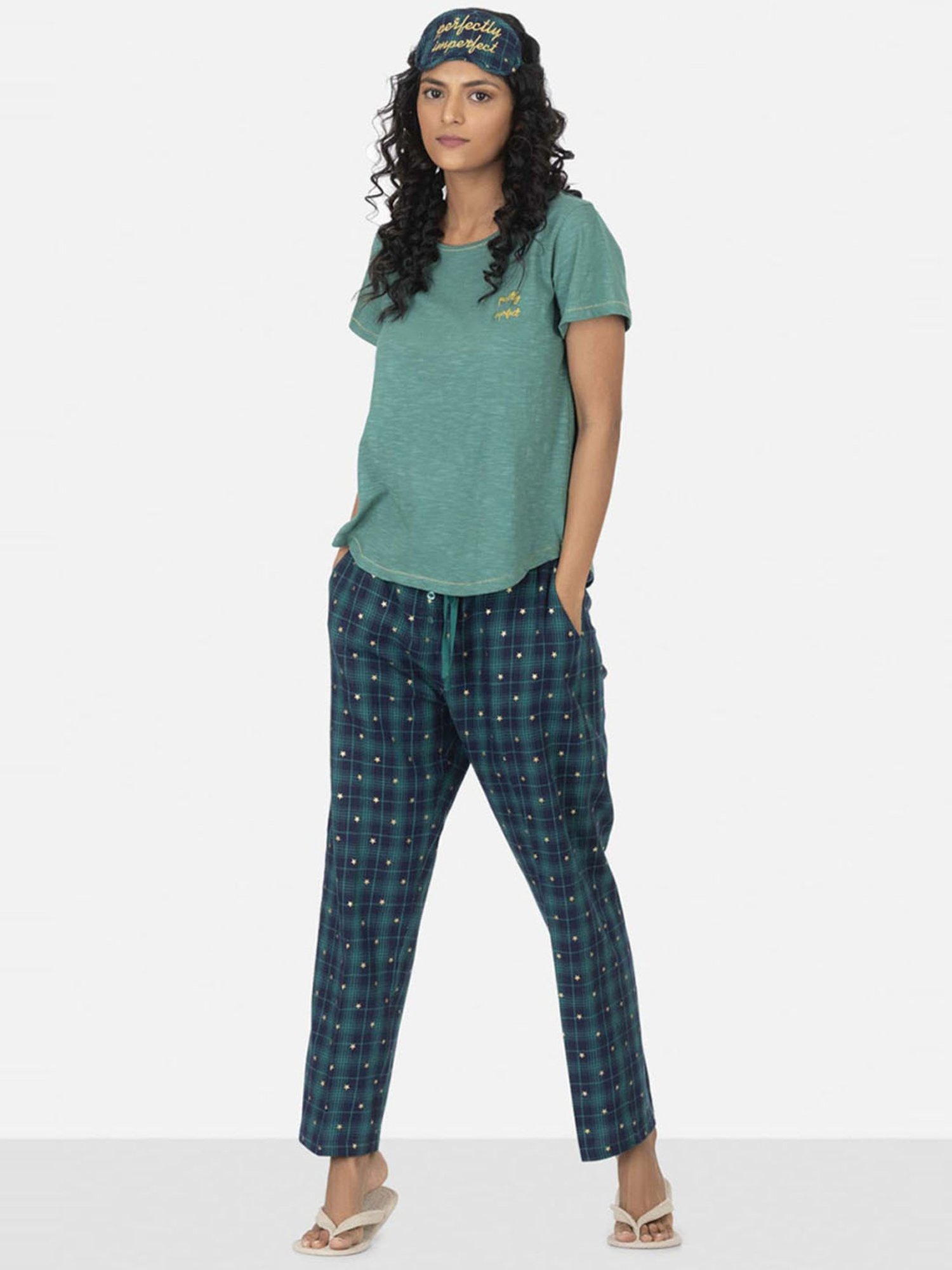 The Calm Collective Navy Tessa Slim Fit Pajama