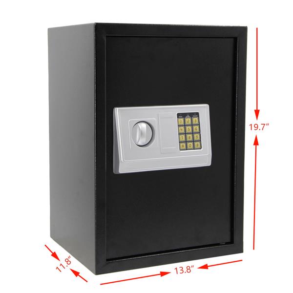 500*350*300mm Digital Keypad Safe with Code Black