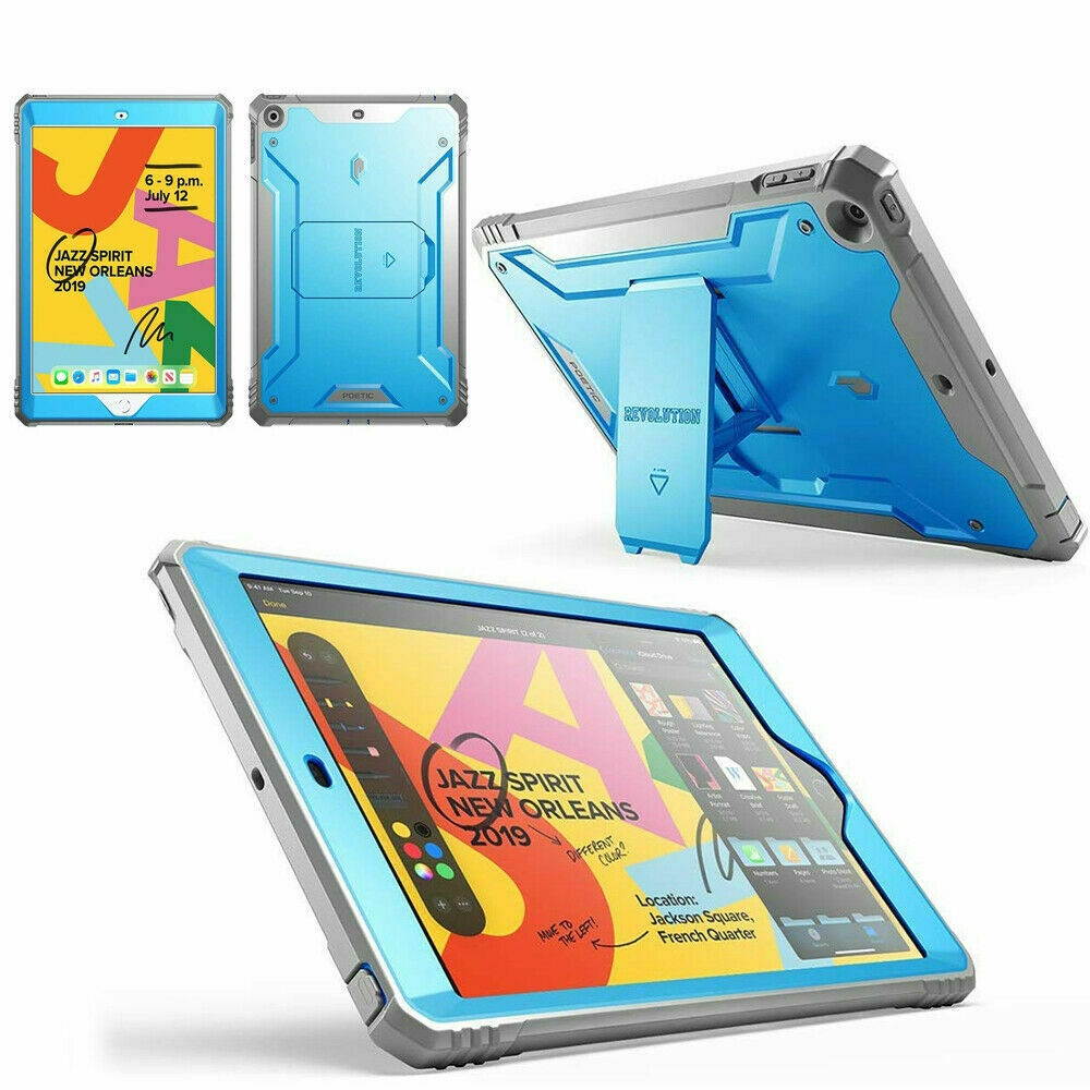 Case For Apple iPad 10.2 (2020&2019) Tablet With Kickstand Cover Blue