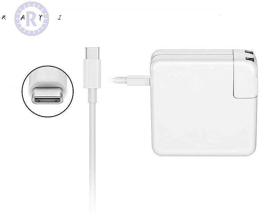 87W USB C Charger Power Adapter Compatible with MacBook Pro 15, 13 inch, New Air 13 inch 2020/2019/2018, Thunderbolt 3 Block, 6.6ft 5A Cable