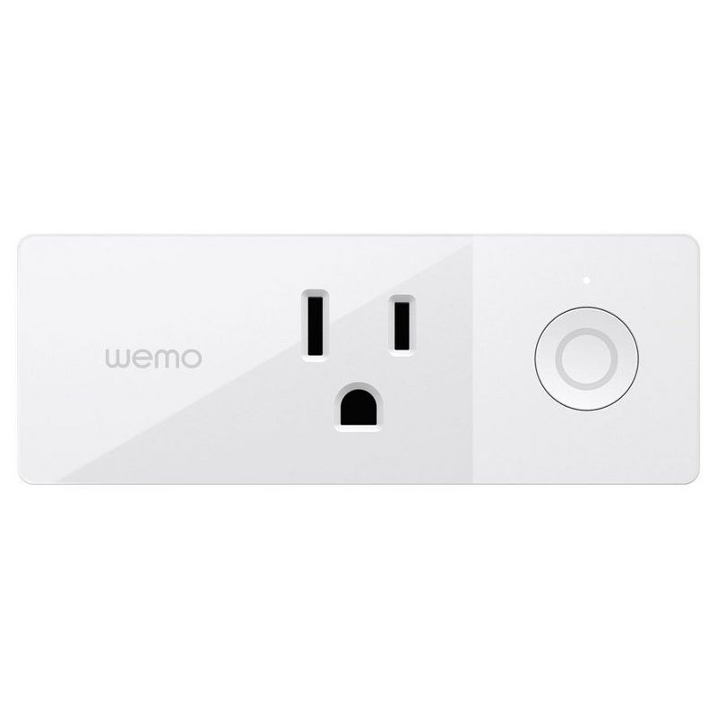 WEMO Mini Smart Outlet Plug Wi-Fi Enabled - White (F7C063)