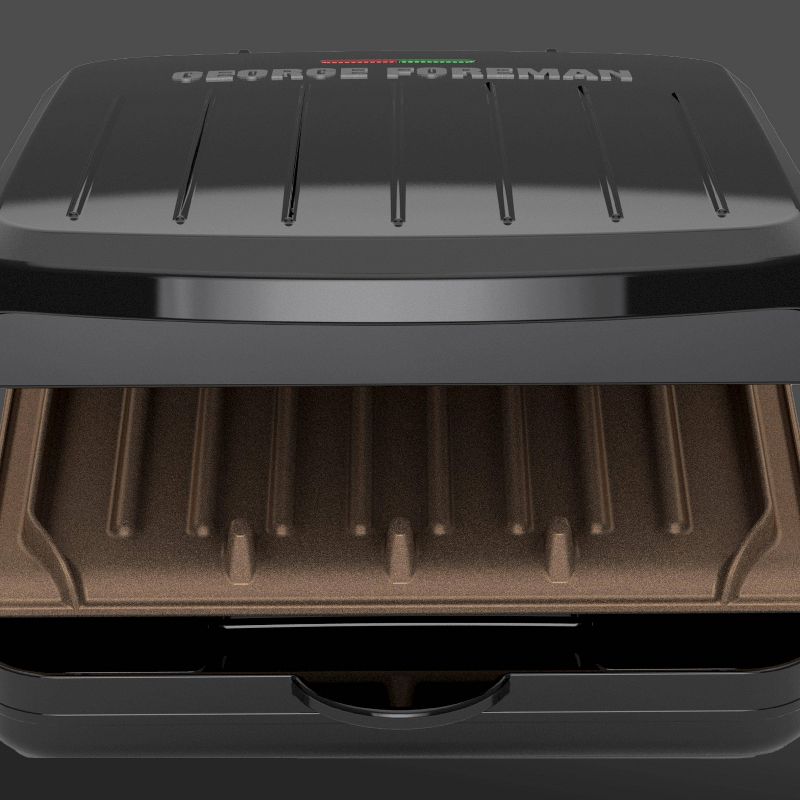 George Foreman 2 Serving Classic Plate Electric Grill & Panini Press - Black - GRS040BZ