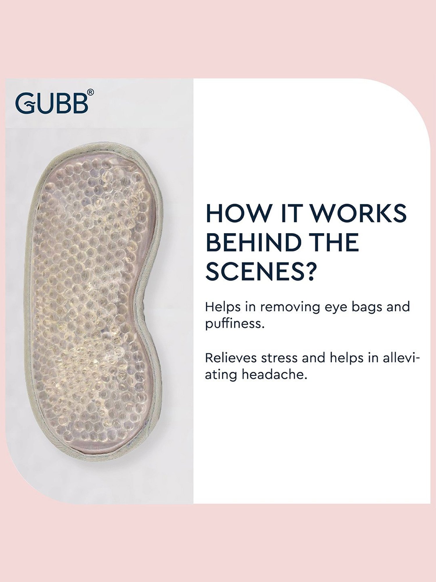 GUBB Soothing Eye Gel Mask Grey