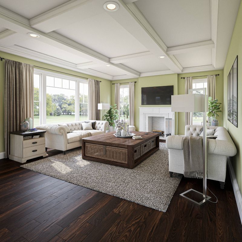 Kenroy Home Floor Lamp  - Brushed Steel