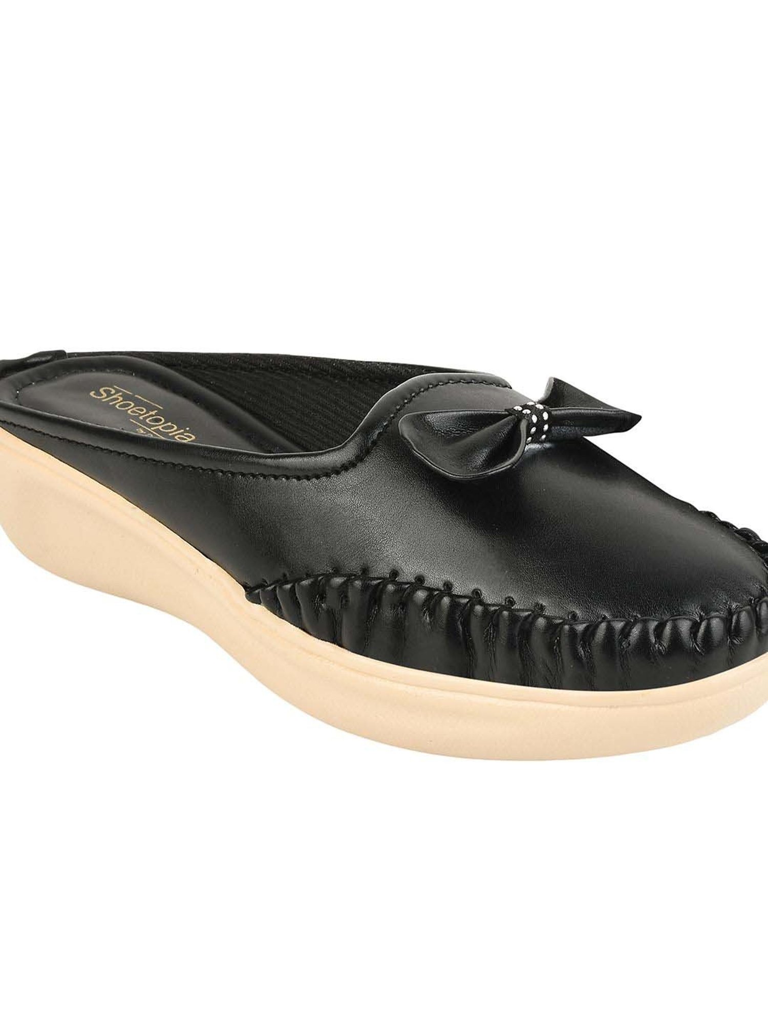 Shoetopia Kids Black Casual Slip-Ons