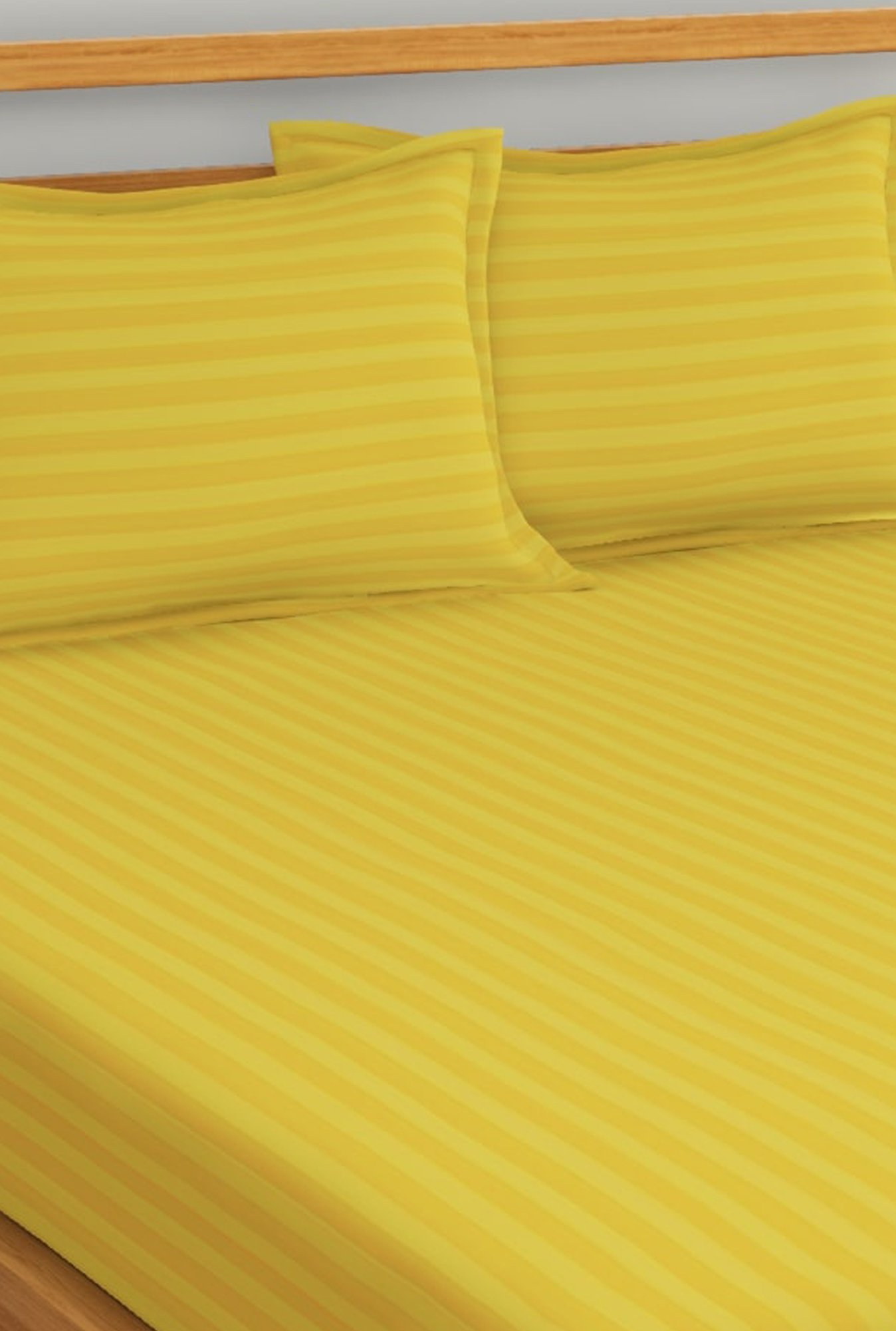 Dreamscape Gold Cotton 220 TC Bed Sheet Set