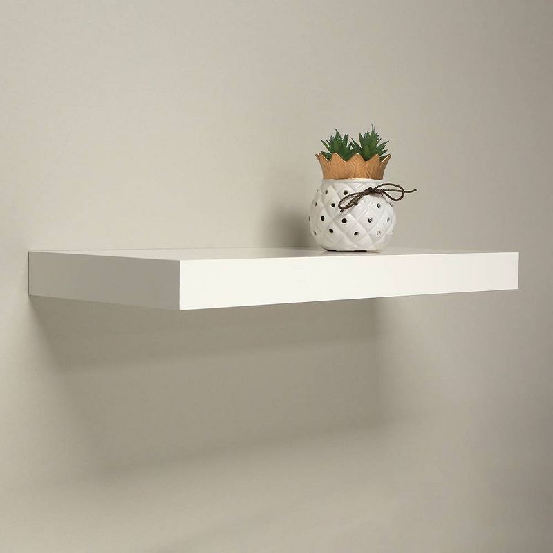 Decorative Wall Shelf - Simple White