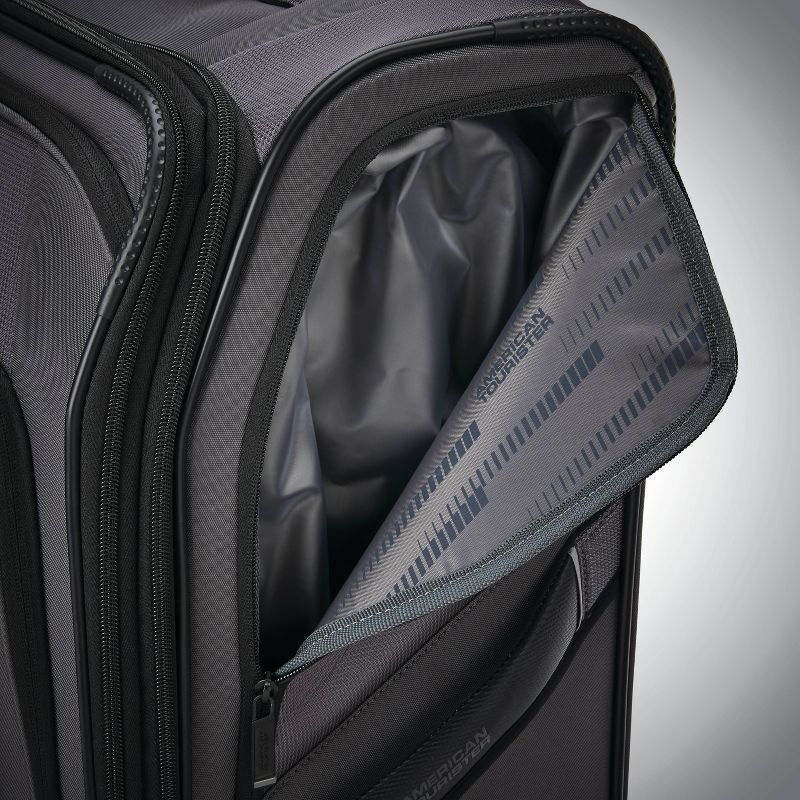American Tourister 29'' Axion Checked Softside Suitcase - Black