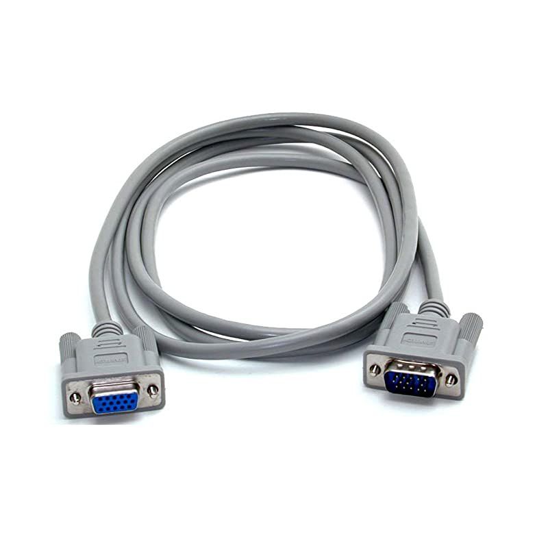 6 ft 18 m VGA Extension Cable VGA Extension MaleFemale VGA Monitor Cable MXT101Gray