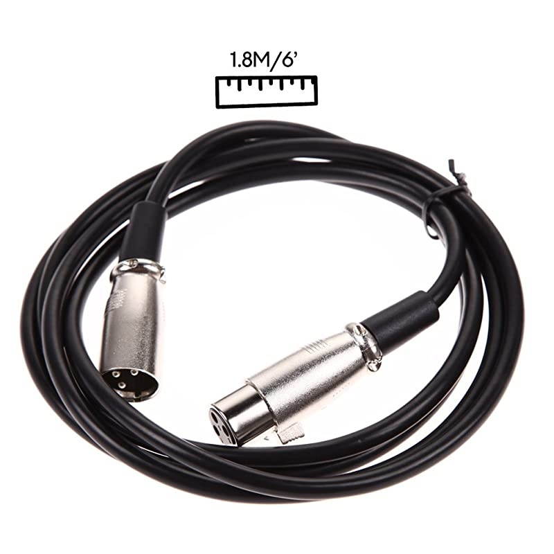 Condenser Microphone Bundle, BM-800 Mic Set for Studio Recording & Brocasting (XLR Male to XLR Female Cable, 6 ft)