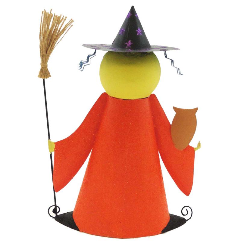 Halloween Zaldez Witch Owl Broom  -  Decorative Figurines