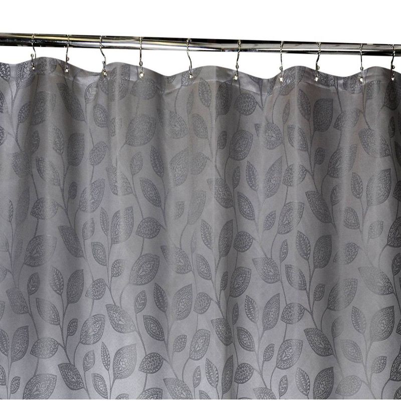 Climbing Leaf Shower Curtain Gray - Moda at Home