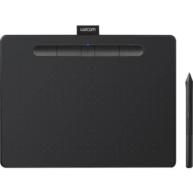 Wacom Intuos S CTL-4100 Graphics Tablet (Small) - Graphics Tablet - 5.98" x 3.74" - 2540 lpi Cable - 4096 Pressure Level - Pen - PC, Mac - Black
