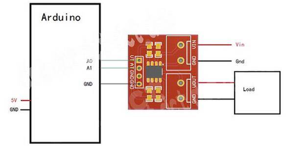 3A Range 4 PIN MAX471 Voltage Current Volt Amp Test Sensor Module
