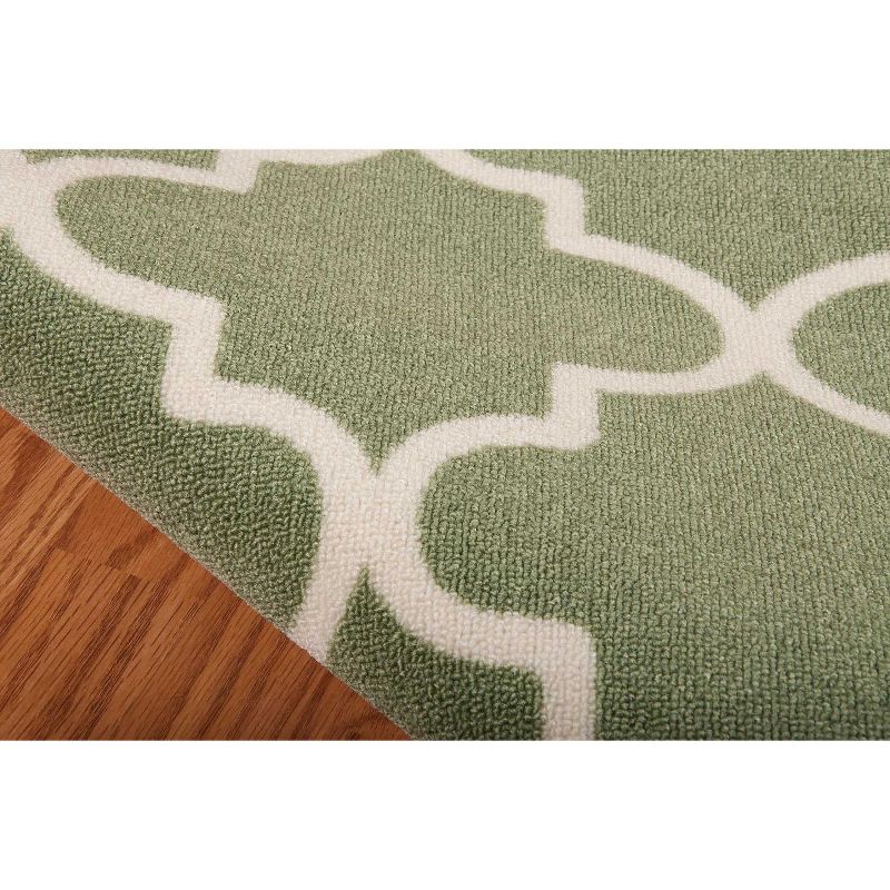1'10"x6' Runner Indoor and Outdoor Runner Green - Waverly