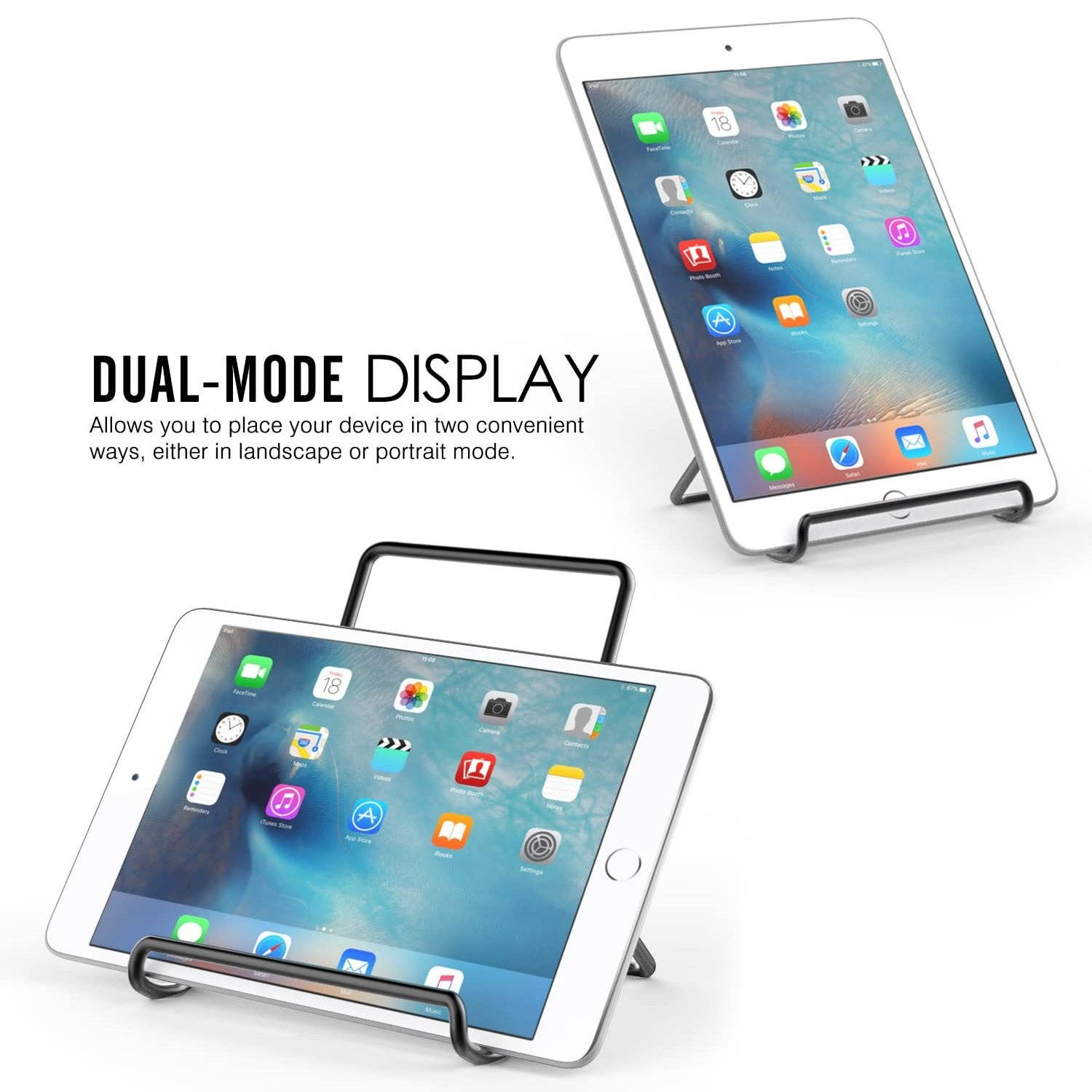 Foldable and Adjustable Portable Metal Wire Stand for 7-8 inch Tablets