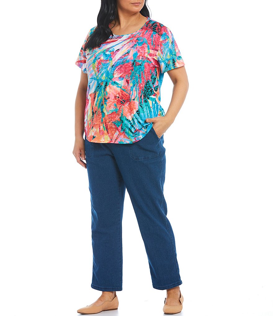 Code Bleu Plus Size Cropped Cargo Pants