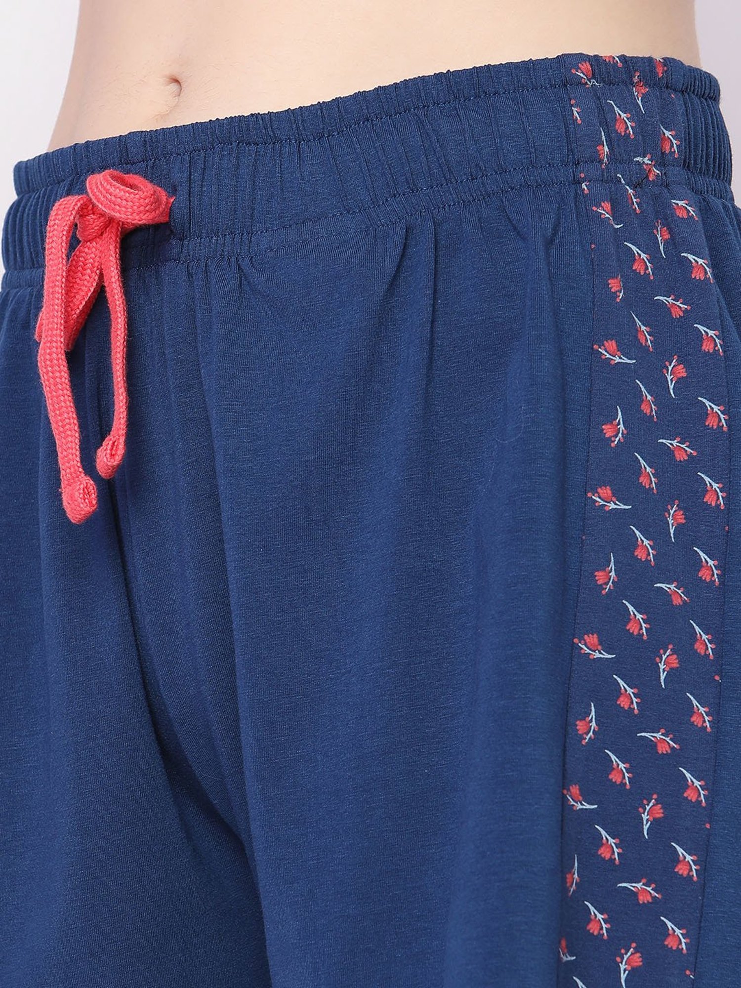 Vero Moda Intimates Pink & Navy Printed T-Shirt With Shorts