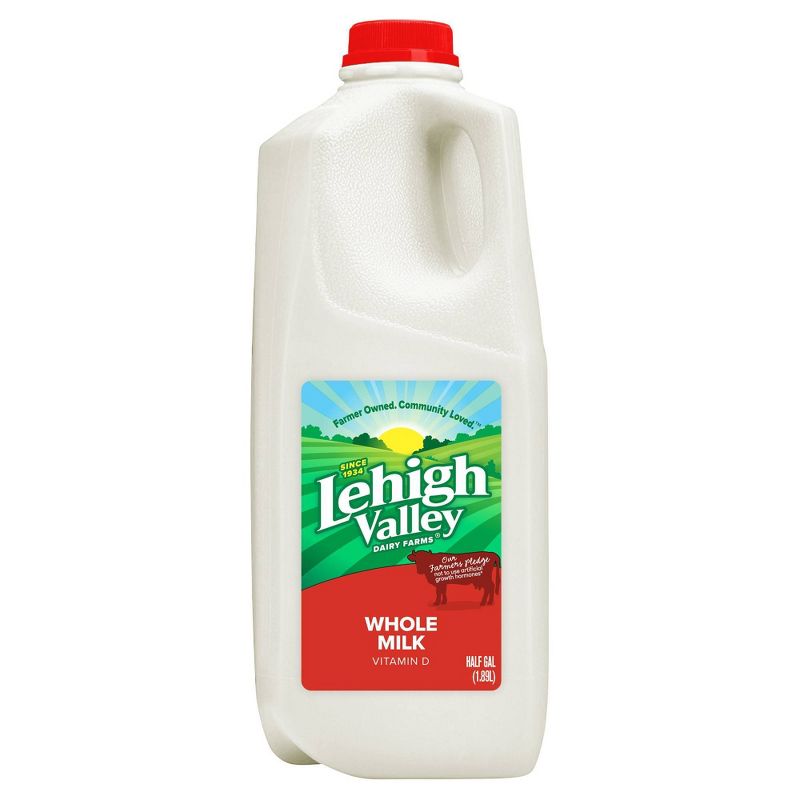 Lehigh Valley Whole Milk - 0.5gal