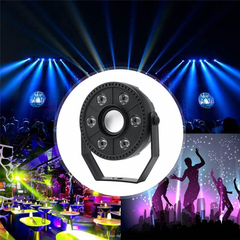 RGB LED Stage Light Lamp For Party With bluetooth Speaker Auto Voice Control US Plug