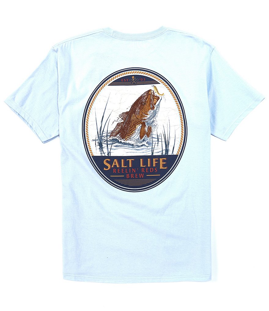 Salt Life Short-Sleeve Reelin' Reds Brew Graphic T-Shirt