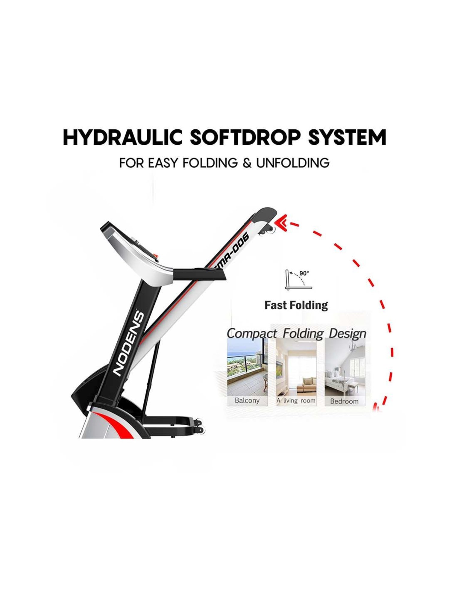 Nodens Black Treadmill (Size 6)