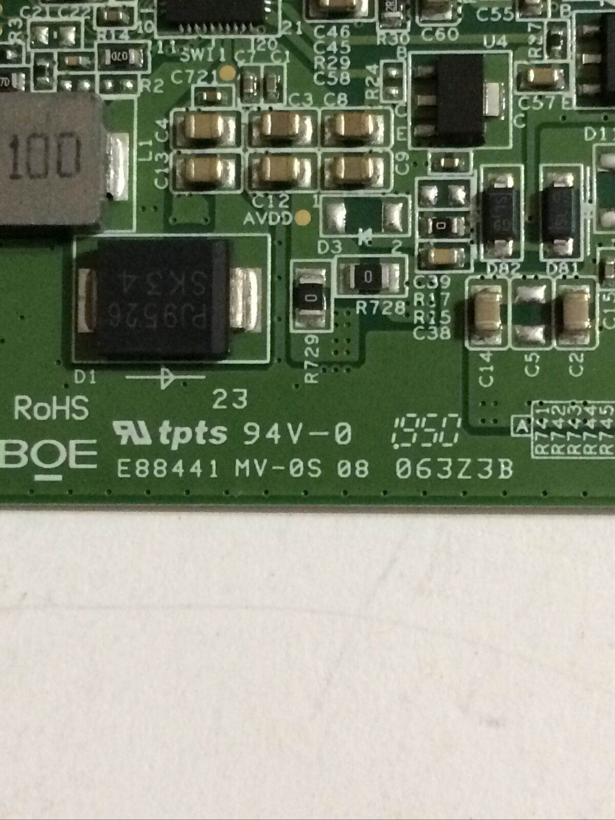 VIZIO V435-H1 T-CON BOARD HV430QUBH10, 47-6021265