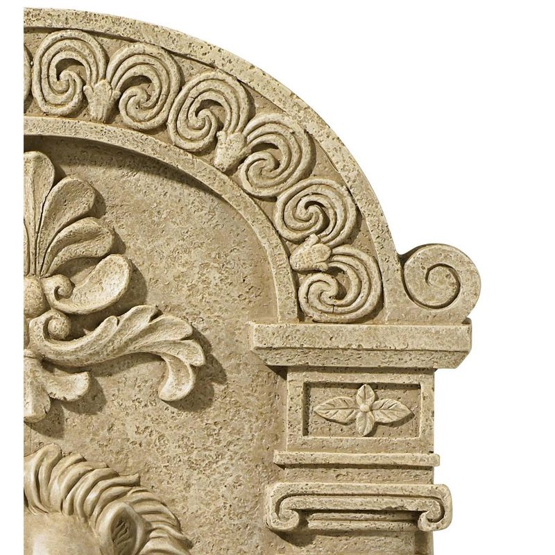 John Timberland Roman Outdoor Wall Water Fountain 31" High Regal Lion Face for Yard Garden Patio Deck Home Entryway