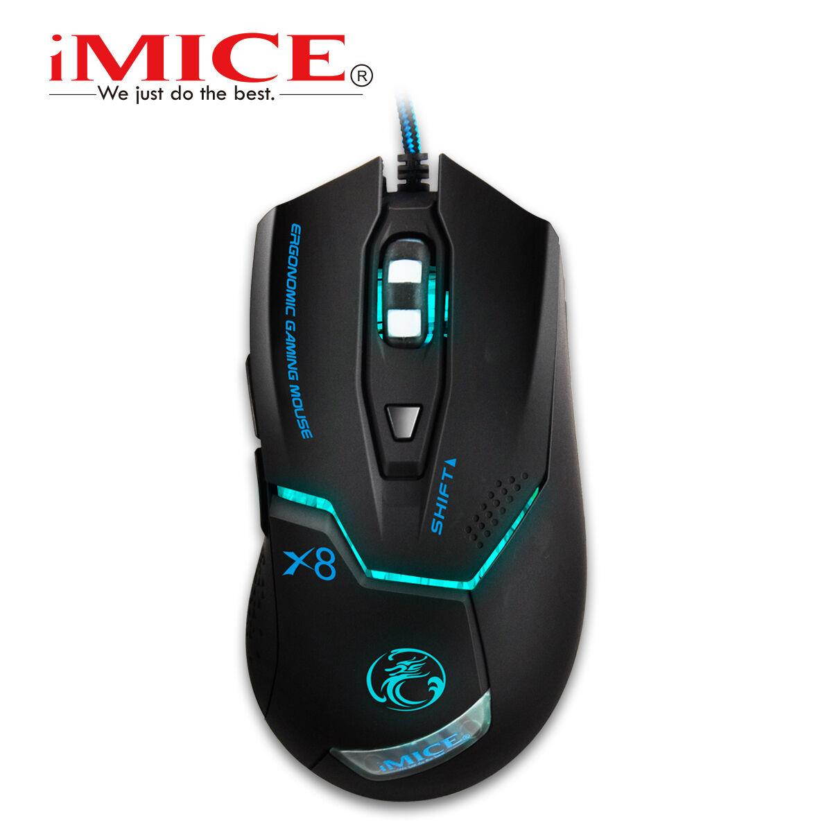 2016 IMICE X8 8D 1600DPI 6 Buttons Ergonomic Usb Wired Optical PC Gaming Mouse