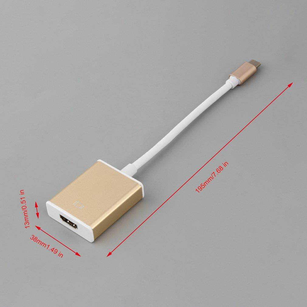 USB 3.1 Type-C-to-HDMI Digital Hub Charger Adapter Converter Aluminium Case