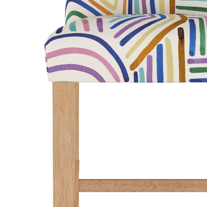 Counter Height Barstool Rainbow Strokes Ochre - Skyline Furniture