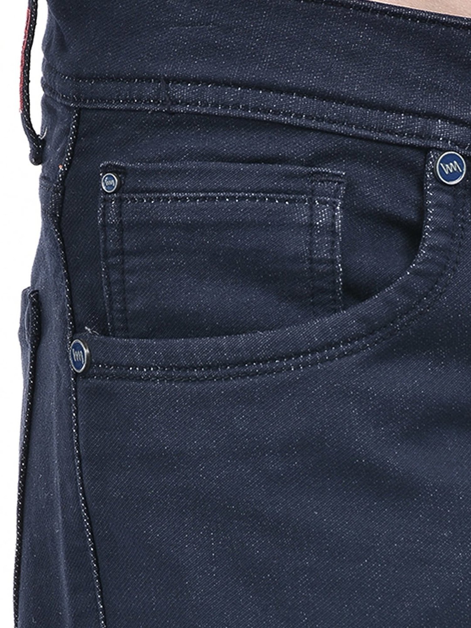 Lawman Pg3 Dark Blue Slim Fit Lightly Washed Jeans