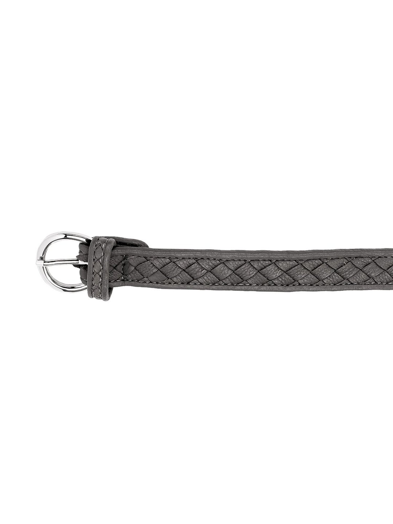 Eske Grey Leather Waist Belt for Women