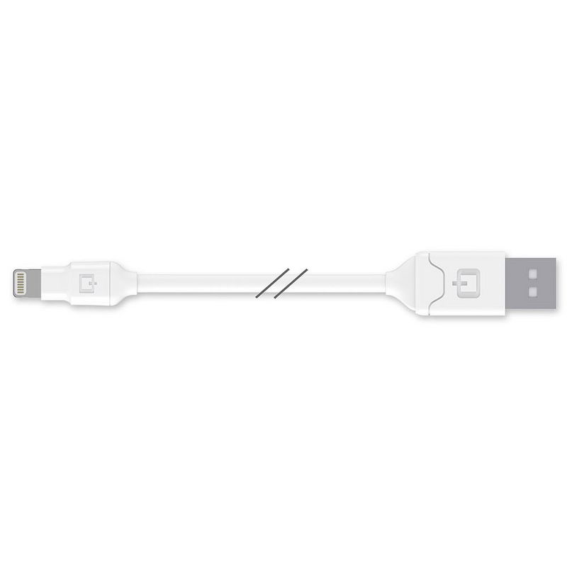 Qmadix - Apple Lightning Cable 4ft - White