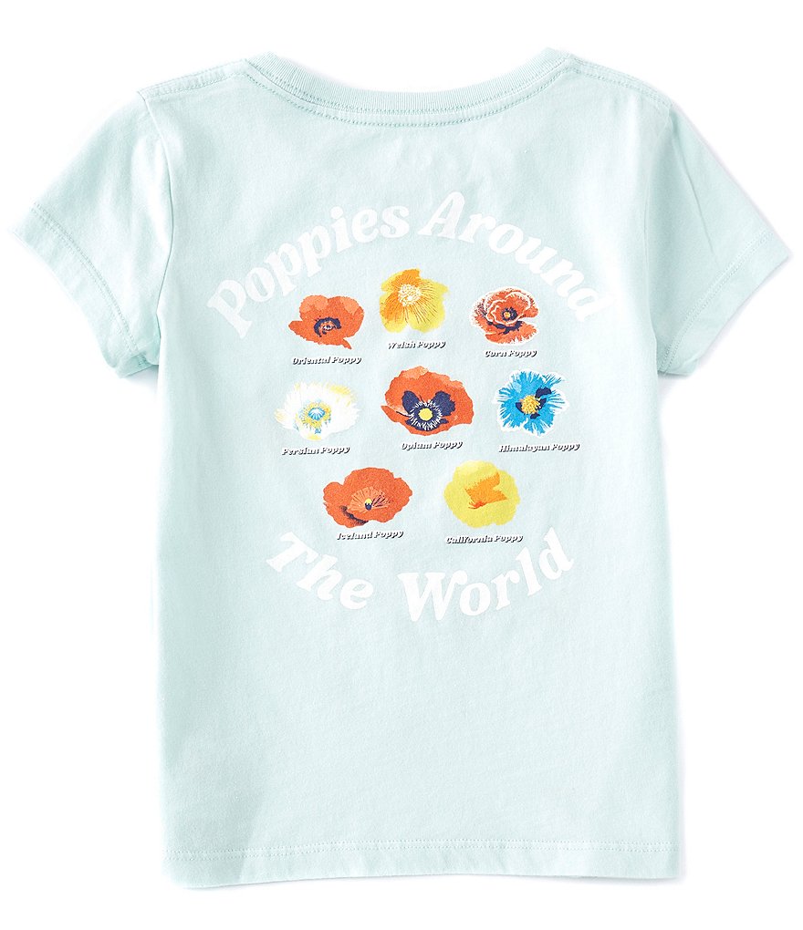 Peek Little/Big Girls 2T-12 Short-Sleeve Poppy Flower Tee