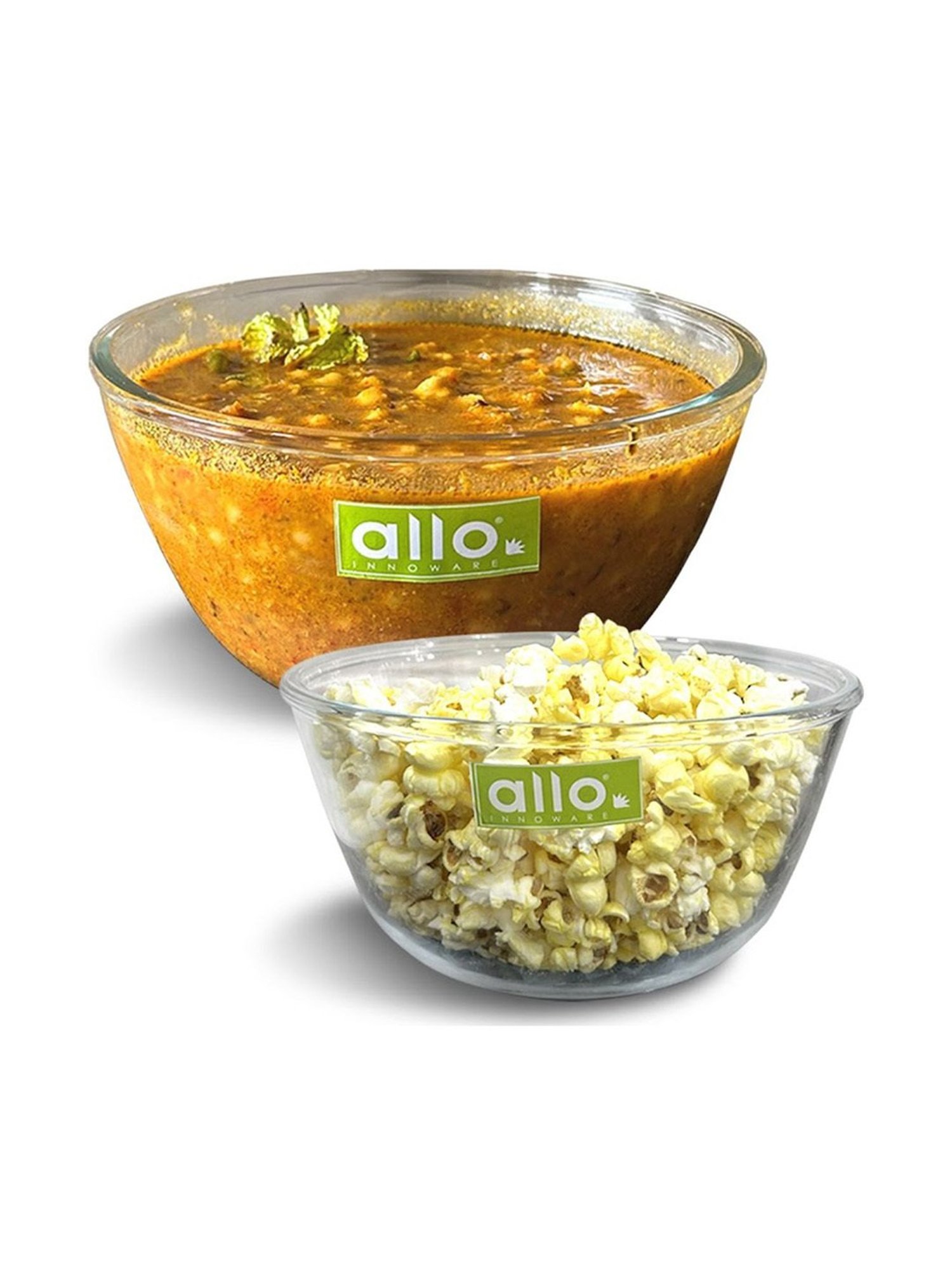 Borosilicate Glass Mixing & Serving Bowls, Oven & Microwave, Dishwasher and Freezer Safe Bowls