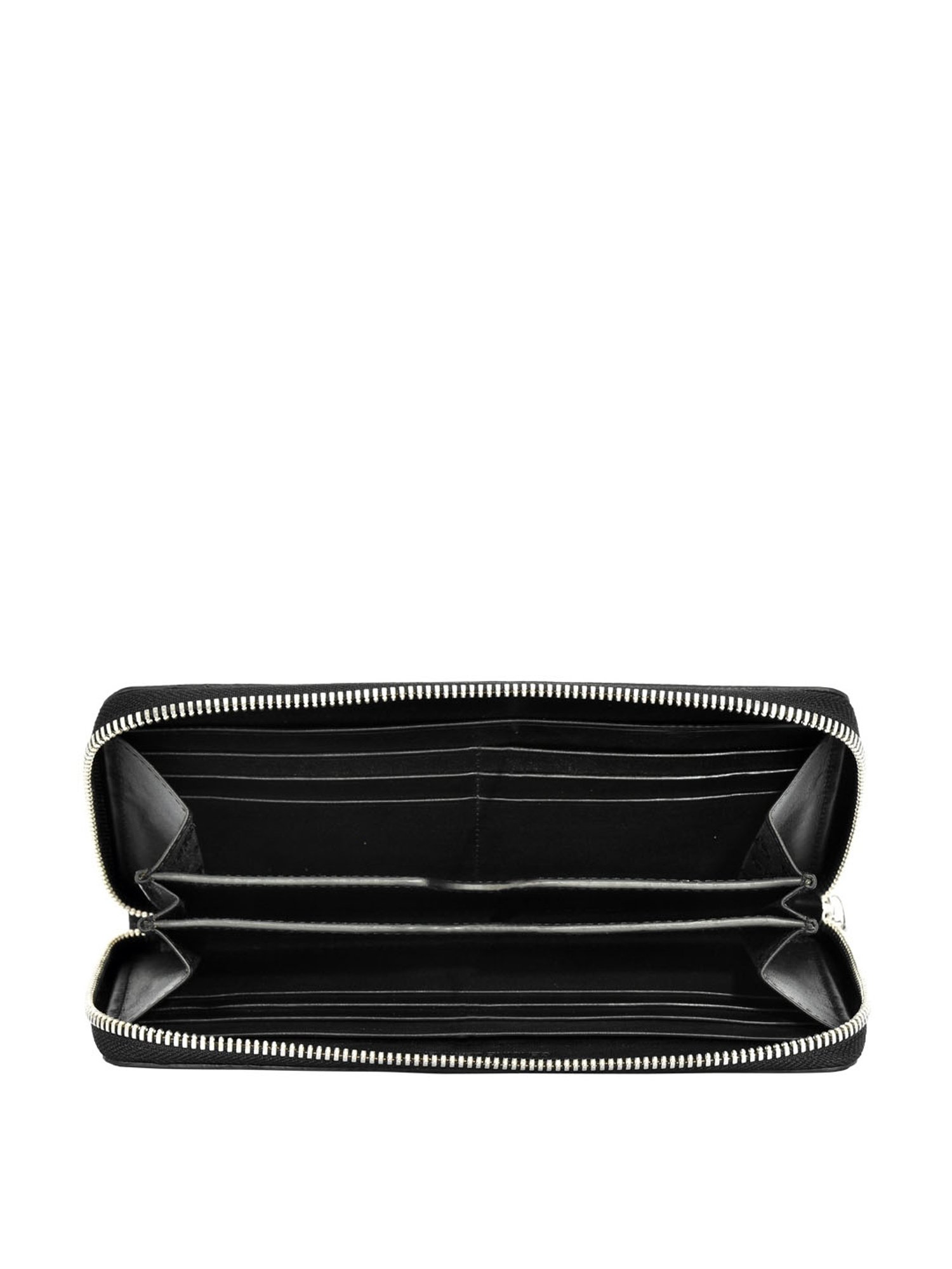 Eske Eloise Black Solid Zip Around Wallet for Women