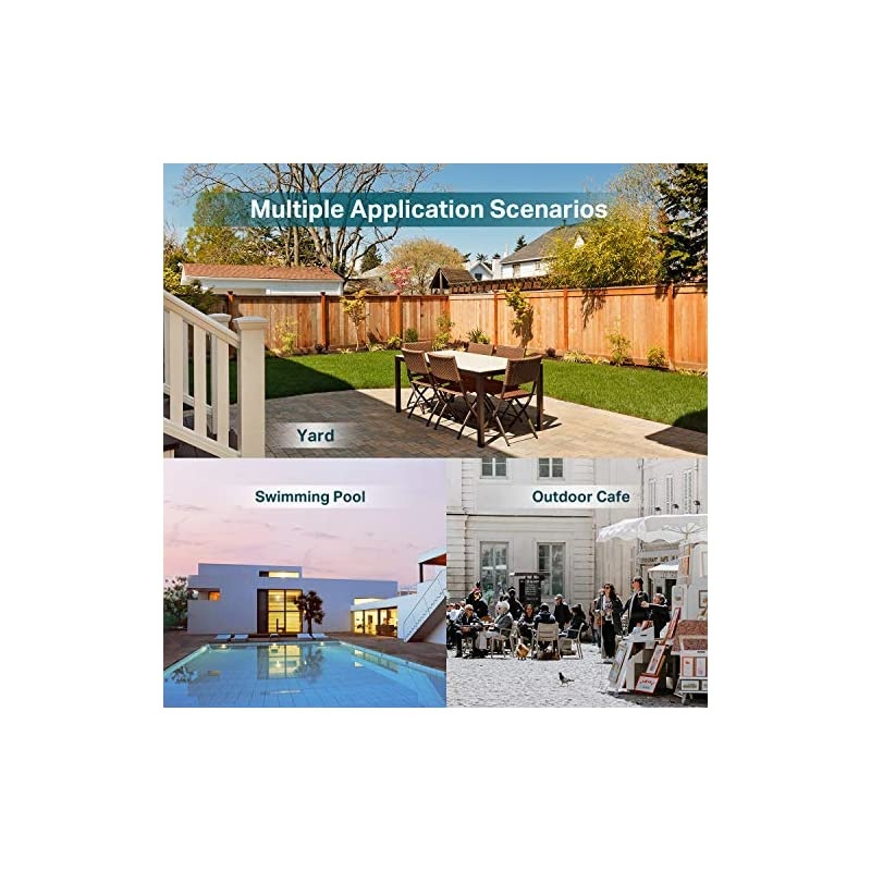 Omada EAP110-Outdoor N300 Wireless Outdoor Access Point WiFi Coverage up to 200 meters Passive PoE w/ Free PoE Injector SDN Integrated Cloud Access & Omada App White