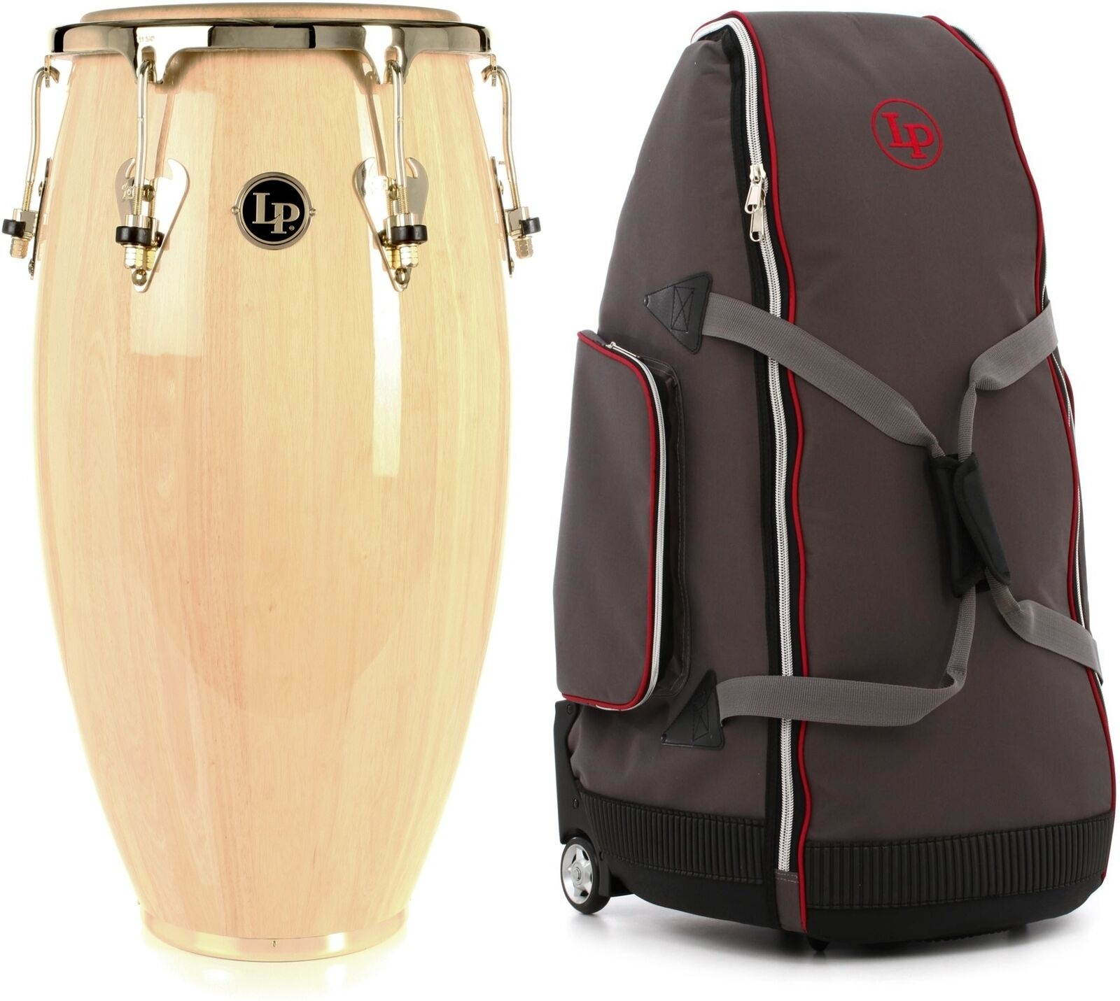 Latin Percussion Matador Wood Conga - Natural + Latin Percussi... - Value Bundle