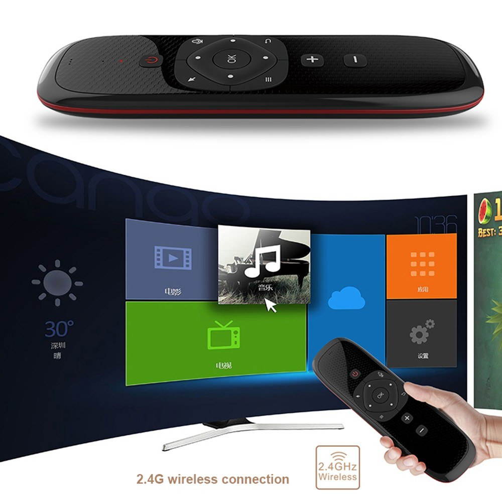Wechip W2 2.4G Air Mouse Wireless Keyboard with Touchpad Mouse Infrared Remote Control for Android TV BOX PC Projector